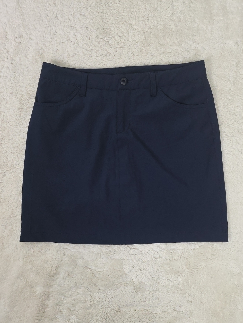 Eddie Bauer Dark Navy Mini Skort with Front Button
